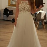 שמלת כלה: בגד גוף + חצאית טול נשלפת