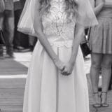 שמלת כלה מורכבת משני חלקים עליון תחרה